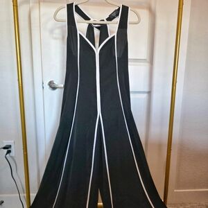 Vici Black and White Contrast Jumpsuit